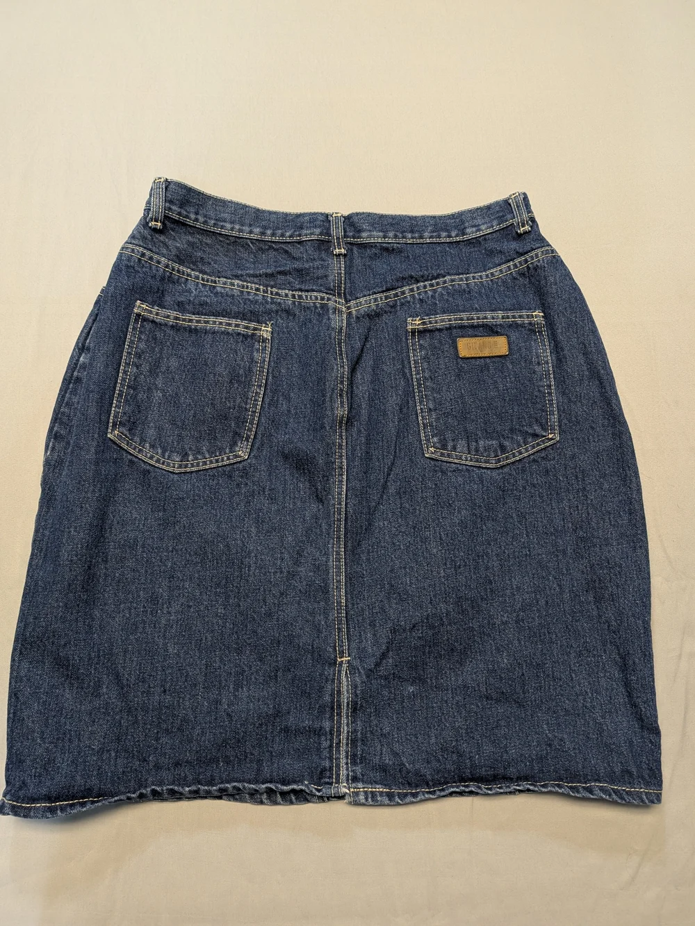 Vintage Gitano Denim Jean Dark Wash Skirt Size 18 Runs Small See Measurements